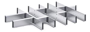 13 Compartment Steel Divider Kit External1050W x 750 x 100H Bott Cubio Steel Divider Kits 43020684.51 